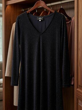 A.B.S. Evening dress with sparkles and stretchy
